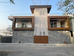 The Biophilic Symmetrical Villa & Louvered Tower