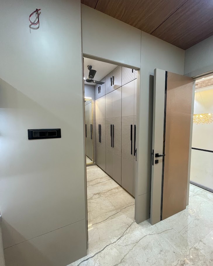 The Matte Champagne & Brass Walk-in Dressing Suite